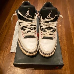 Air Jordan retro 3 white/grey/red cements